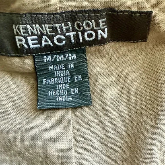 Kenneth Cole Reaction Khaki Safari Jacket - Picture 4 of 6
